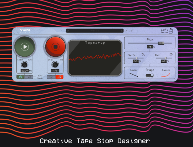 Yum Audio LoFi Tapestop plug-in